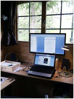Eugene's writing cabin